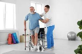 Stroke Prevention: Man Undergoing Rehabilitation Therapy