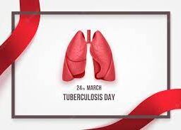 Visual tribute to World Tuberculosis Day with a focus on lungs in the image.