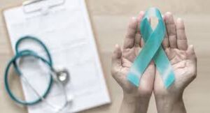 Raising awareness with ovarian cancer ribbon tribute