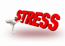 Stress Relief Illustration: A person symbolically kicking down a 'Stress' sign, representing the empowerment and proactive approach to stress management