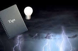 Book with safety tips for storms