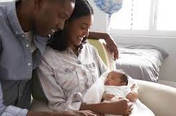 Parents bonding with their newborn during maternity leave