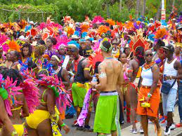 Festive Crowd: People Enjoying Themselves at the Carnival.