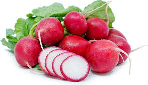 Radishes, crisp and refreshing, providing essential minerals for fluid balance and consistent energy.