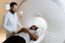 Patient undergoing an MRI scan to investigate seizures and related neurological conditions.