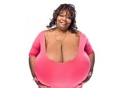Woman with Extra Large Breasts