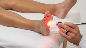 Neuropathy Treatment: Individual undergoing therapy for neuropathic relief.